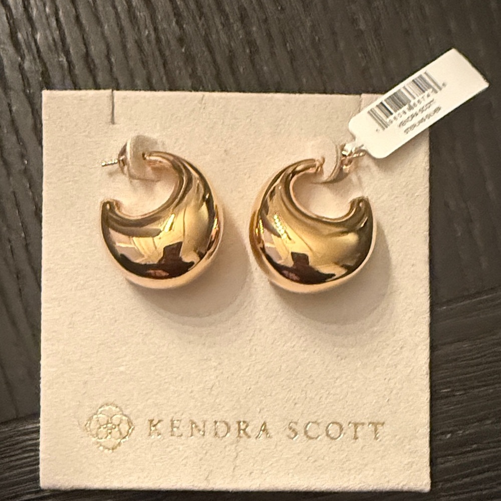 Kendra Scott Gold Crescent Earrings